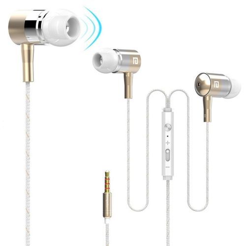 Metal Stereo Noise Reduction Wired Earphone Wired Control For Smart Phones BDZ