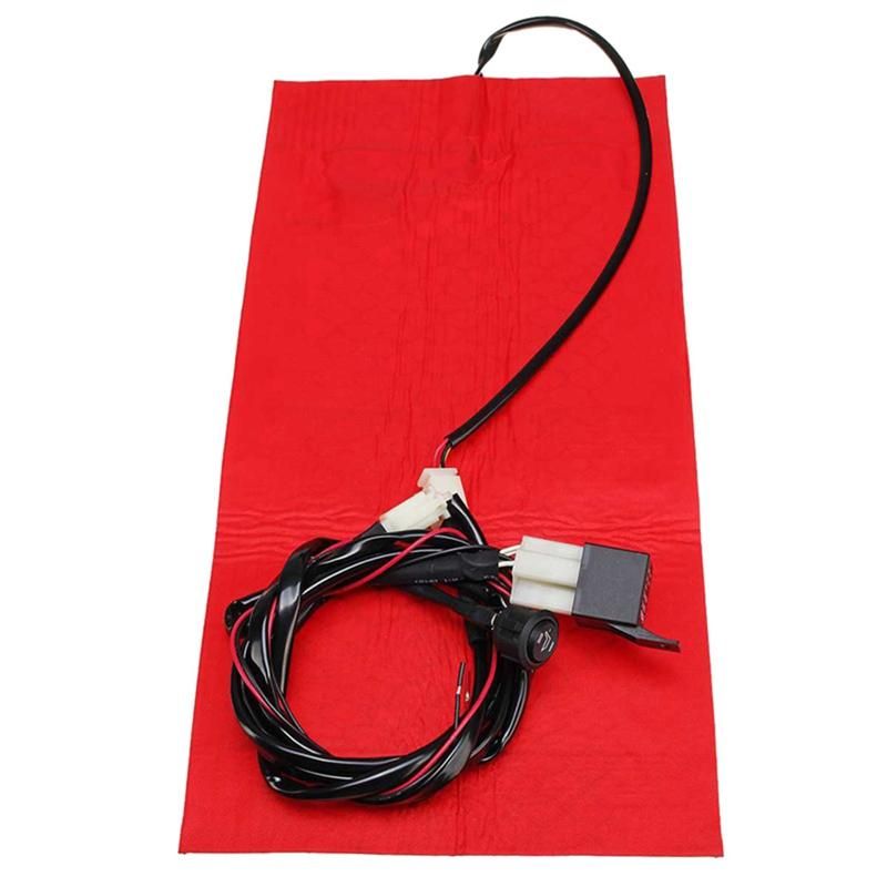 25W 12V Universal Motorcycle ATV Seat Heated Cushion Winter Warmer Waterproof Pad Heating Pad Mat