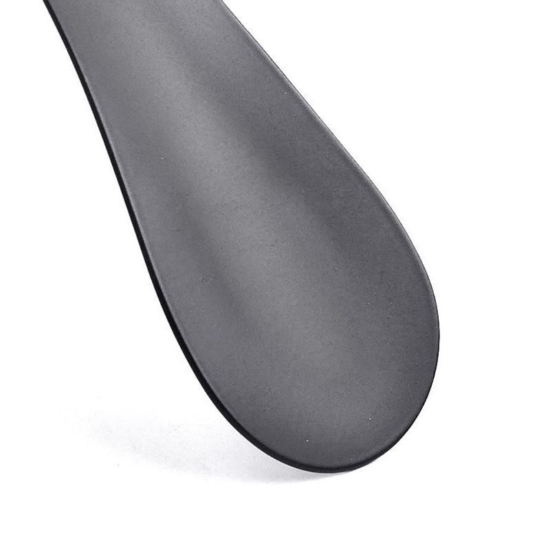 Metal stainless steel small shoehorn mini shoehorn short handle artifact shoe handle pick up shoes home wear shoes solid wood plastic 1 10cm polished metal shoehorn