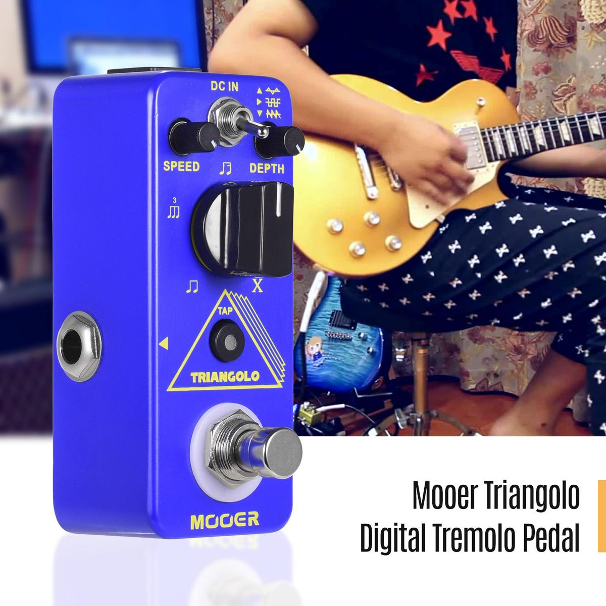 Mooer Triangolo Digital Tremolo Pedal Electric Guitar Effect Pedal True Bypass Micro Series Compact Pedal