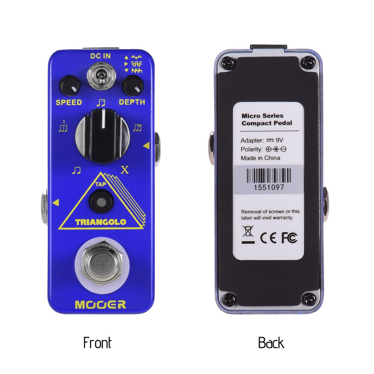 Mooer Triangolo Digital Tremolo Pedal Electric Guitar Effect Pedal True Bypass Micro Series Compact Pedal