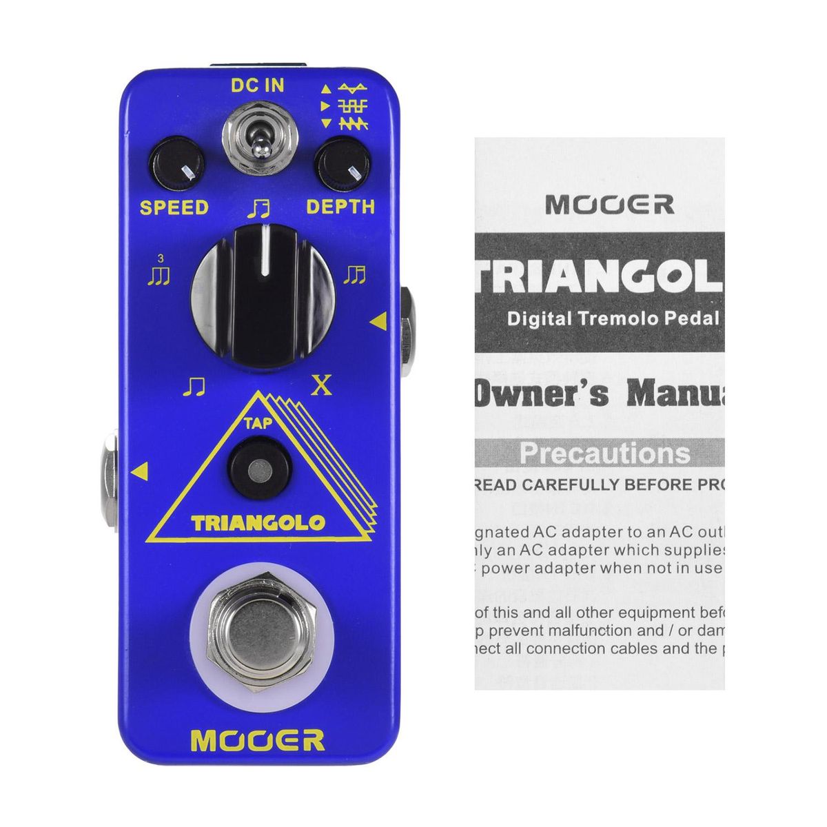 Mooer Triangolo Digital Tremolo Pedal Electric Guitar Effect Pedal True Bypass Micro Series Compact Pedal