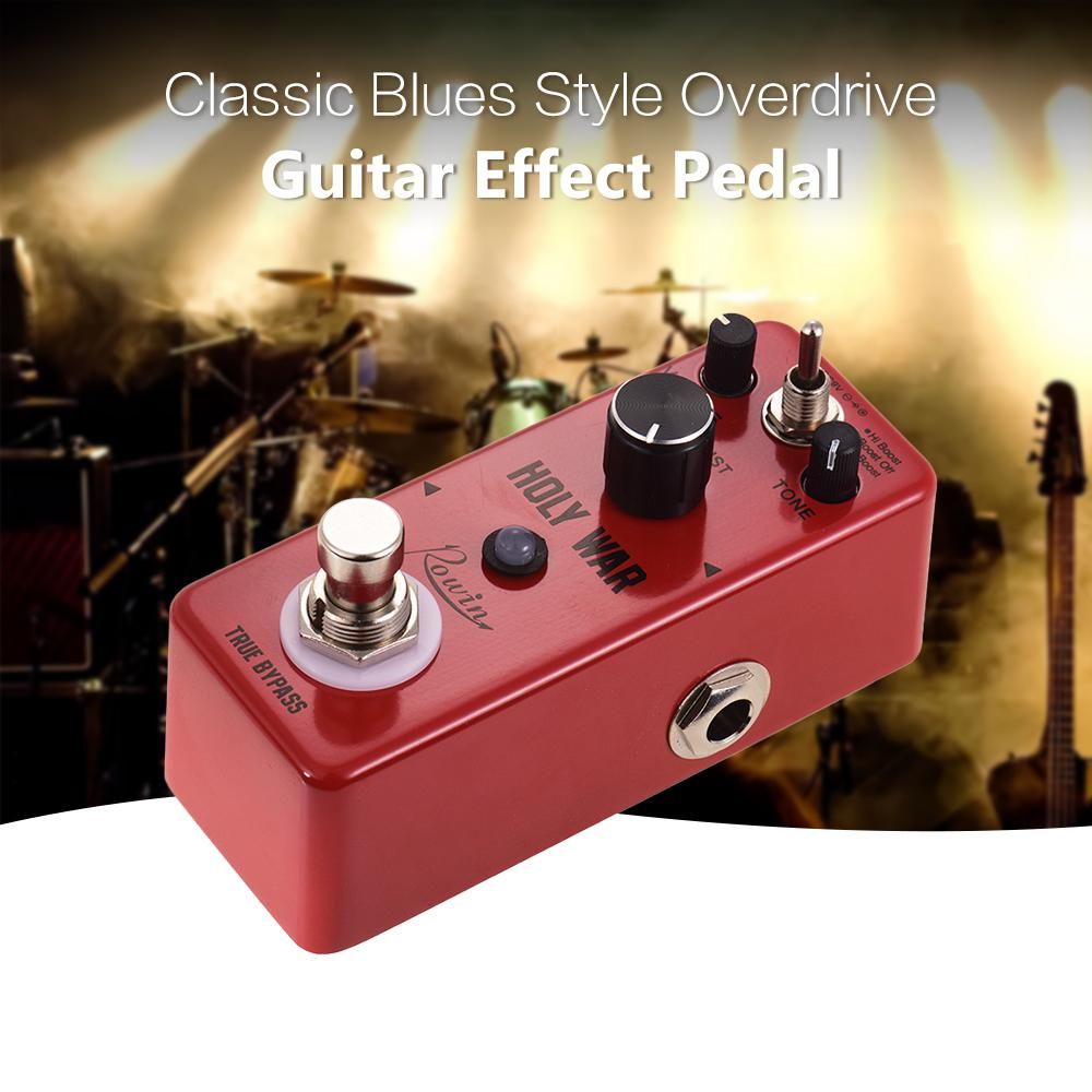 Rowin HOLY WAR Analog Heavy Metal Distortion Guitar Effect Pedal 3 Working Mode Aluminum Alloy Shell True Bypass