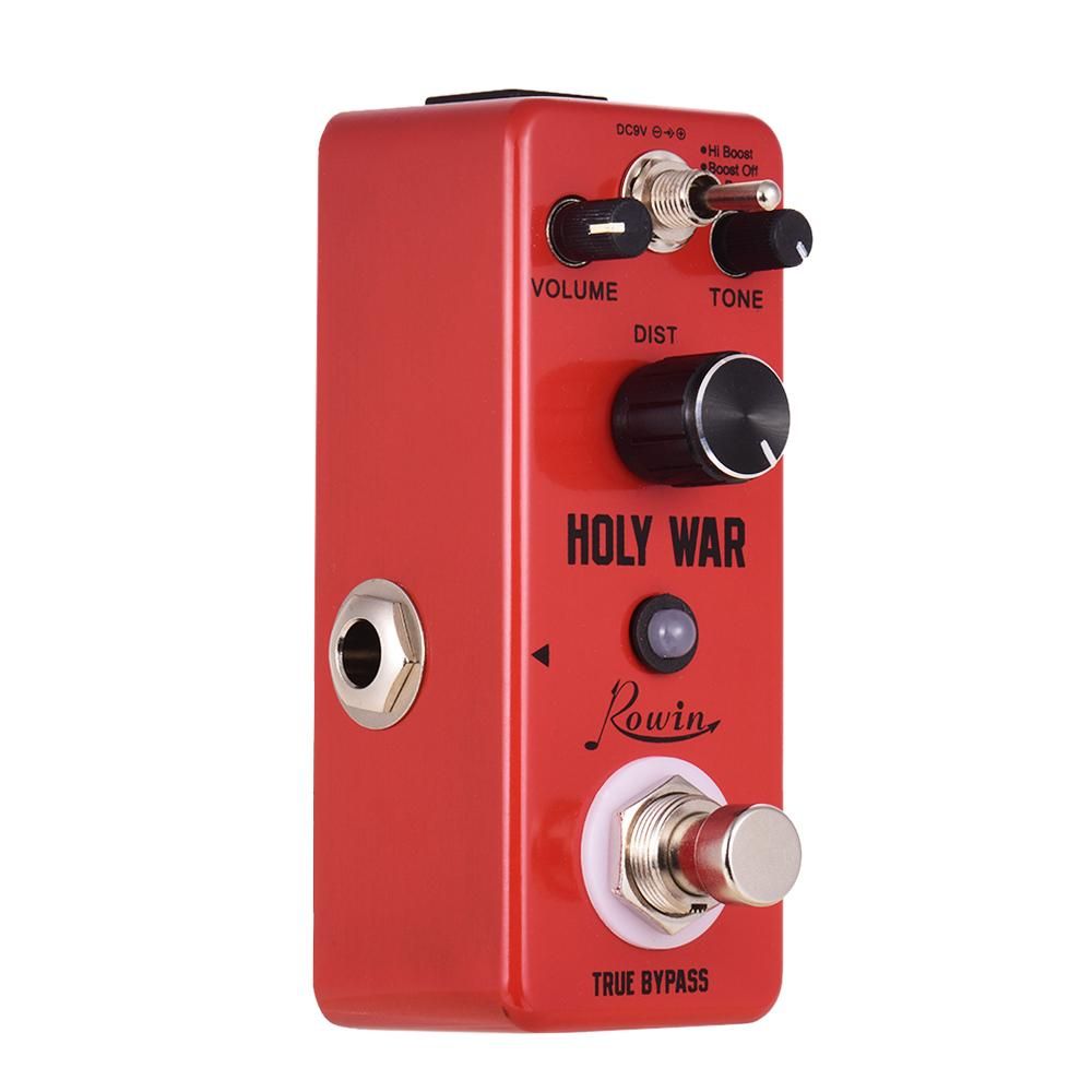Rowin HOLY WAR Analog Heavy Metal Distortion Guitar Effect Pedal 3 Working Mode Aluminum Alloy Shell True Bypass