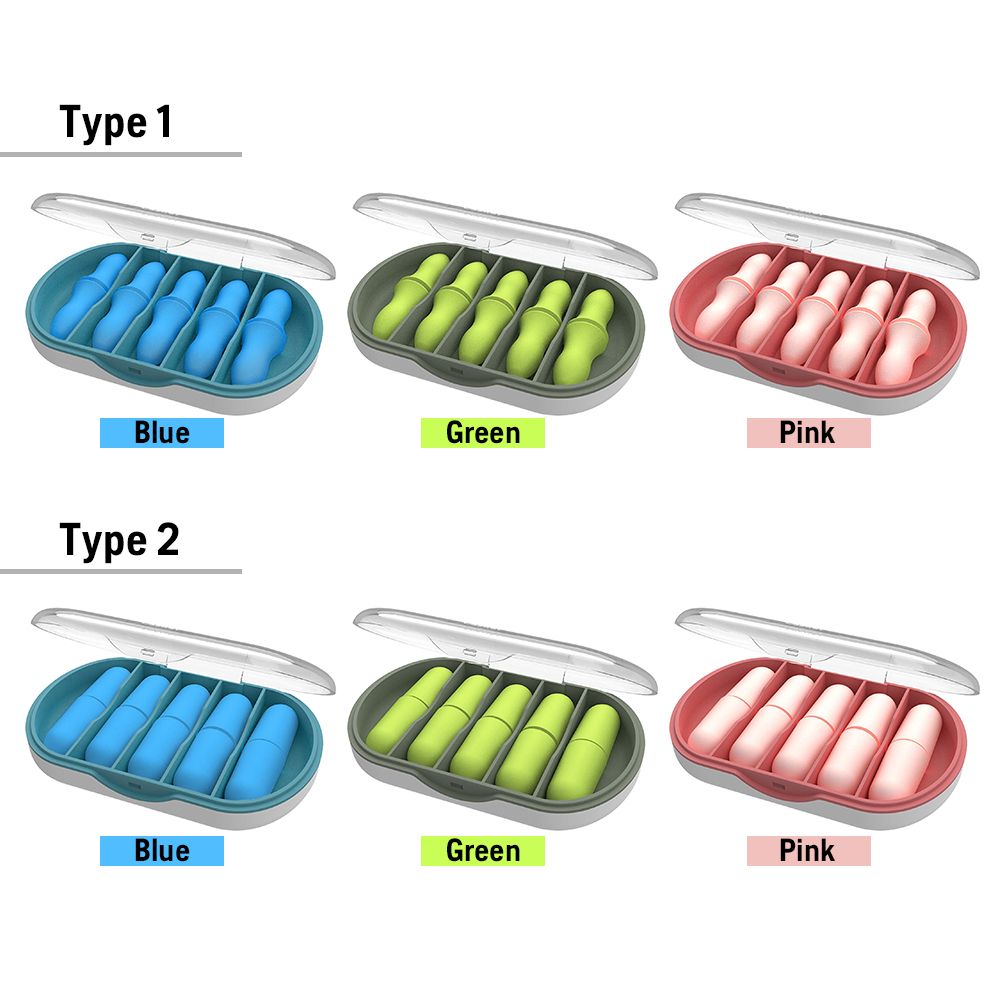 5 Pairs Ultra Soft Foam Earplugs Noise Reduction Ear Plugs