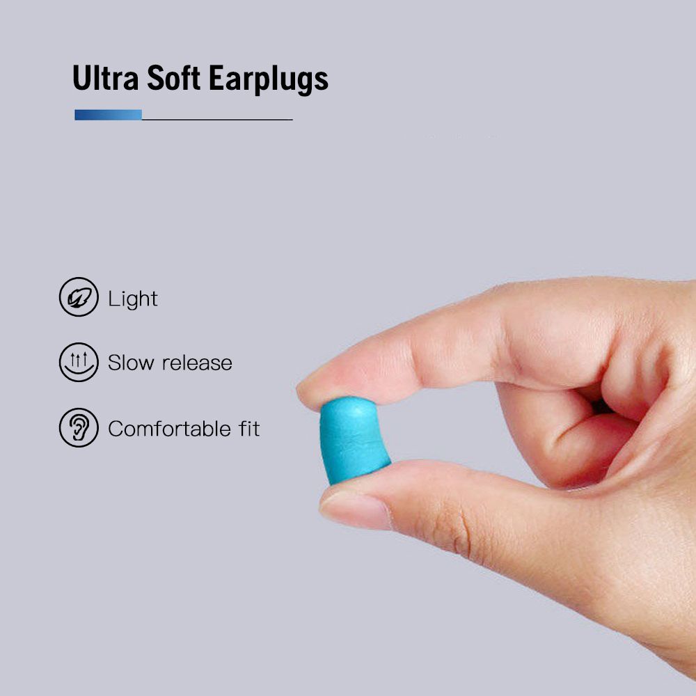 5 Pairs Ultra Soft Foam Earplugs Noise Reduction Ear Plugs