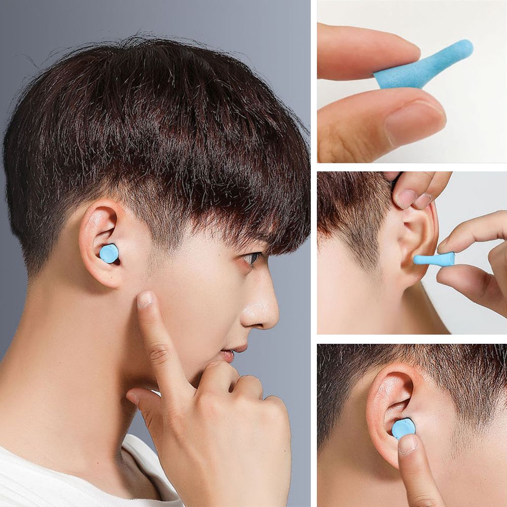 5 Pairs Ultra Soft Foam Earplugs Noise Reduction Ear Plugs