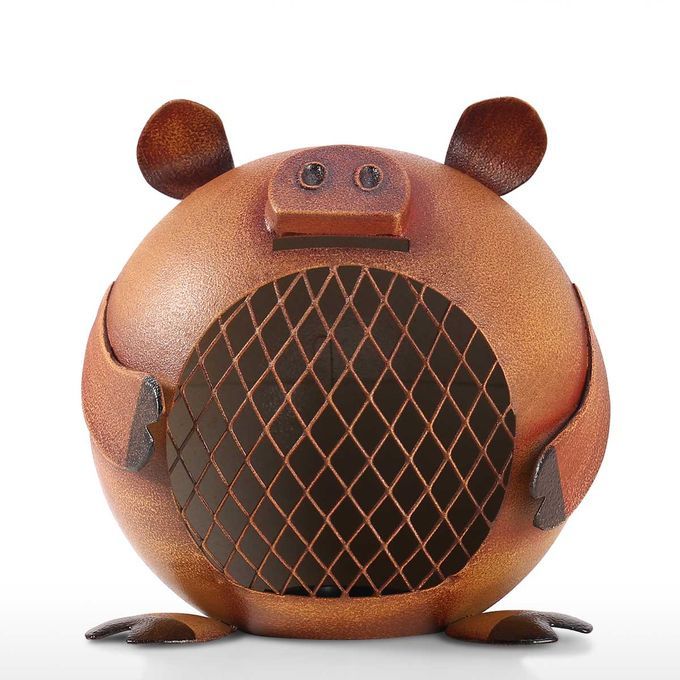 Lovely Piggy  Money Saving  For Kids Iron Coin  Nursery-