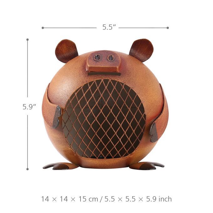Lovely Piggy  Money Saving  For Kids Iron Coin  Nursery-