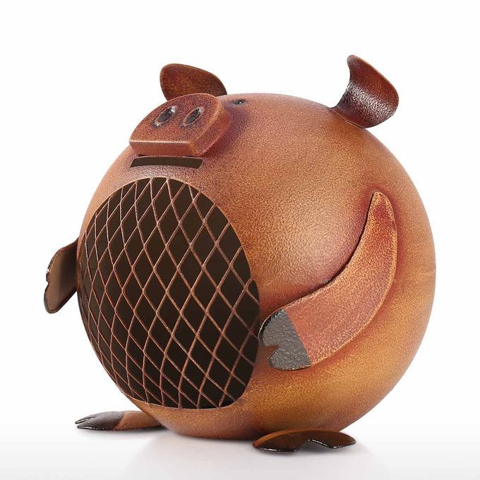 Lovely Piggy  Money Saving  For Kids Iron Coin  Nursery-