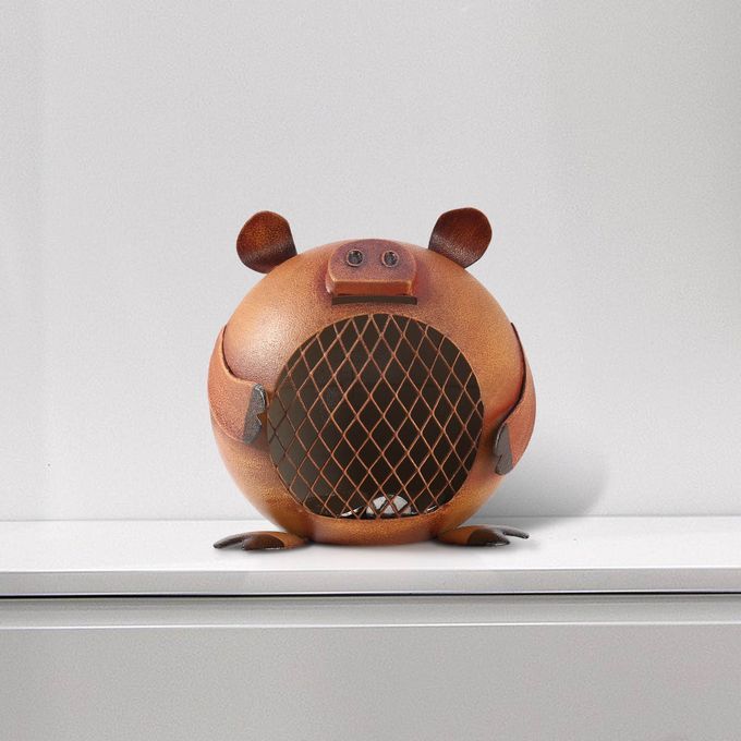 Lovely Piggy  Money Saving  For Kids Iron Coin  Nursery-