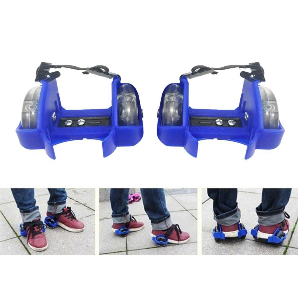 4x Bright Shoes Roller Skates With Wheels With Heels Sneakers