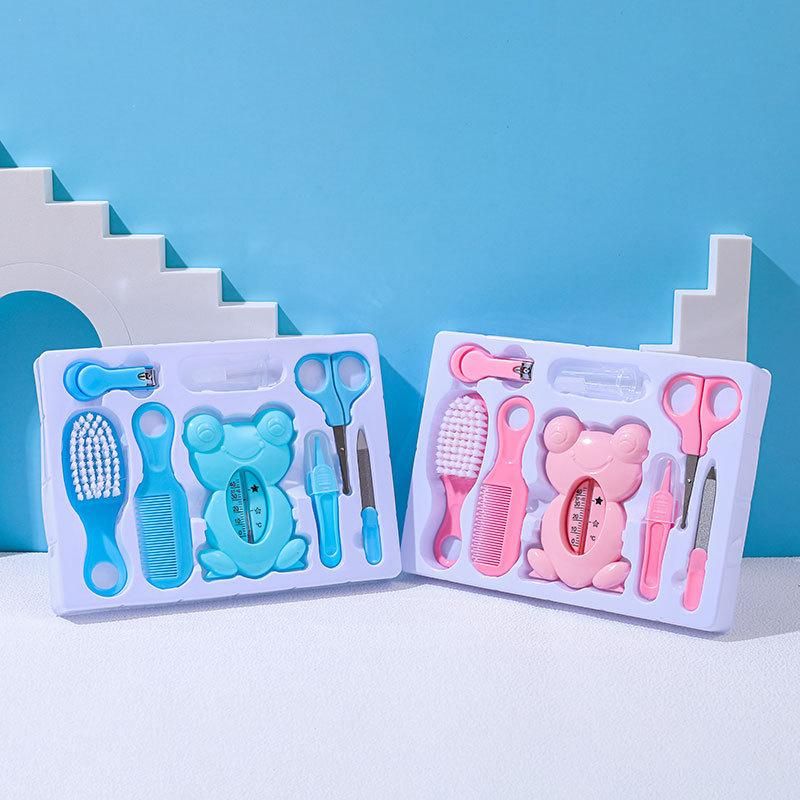 4/8/10pcs Newborn Baby Kids Nail Set Hair Health Care Nasal Aspirator Grooming Brush Kits Care Babies Essentials Material Safety