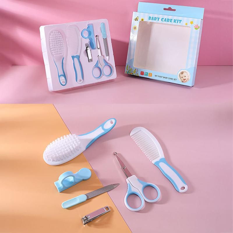 4/8/10pcs Newborn Baby Kids Nail Set Hair Health Care Nasal Aspirator Grooming Brush Kits Care Babies Essentials Material Safety