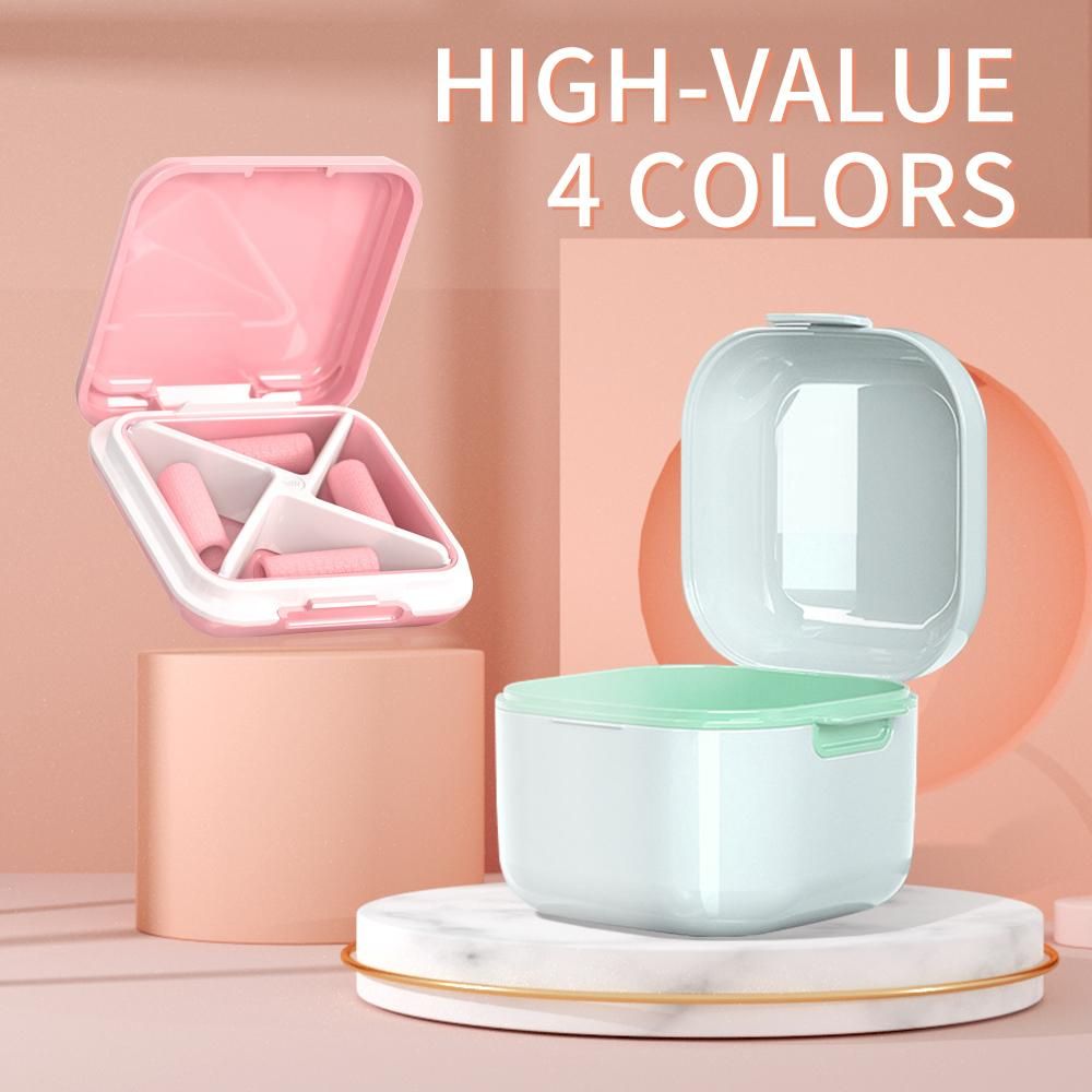 High Quality Orthodontic Retainer Braces Storage Box Soaking Invisible Teeth Denture Cleaning Tooth Storage Portable Belt case