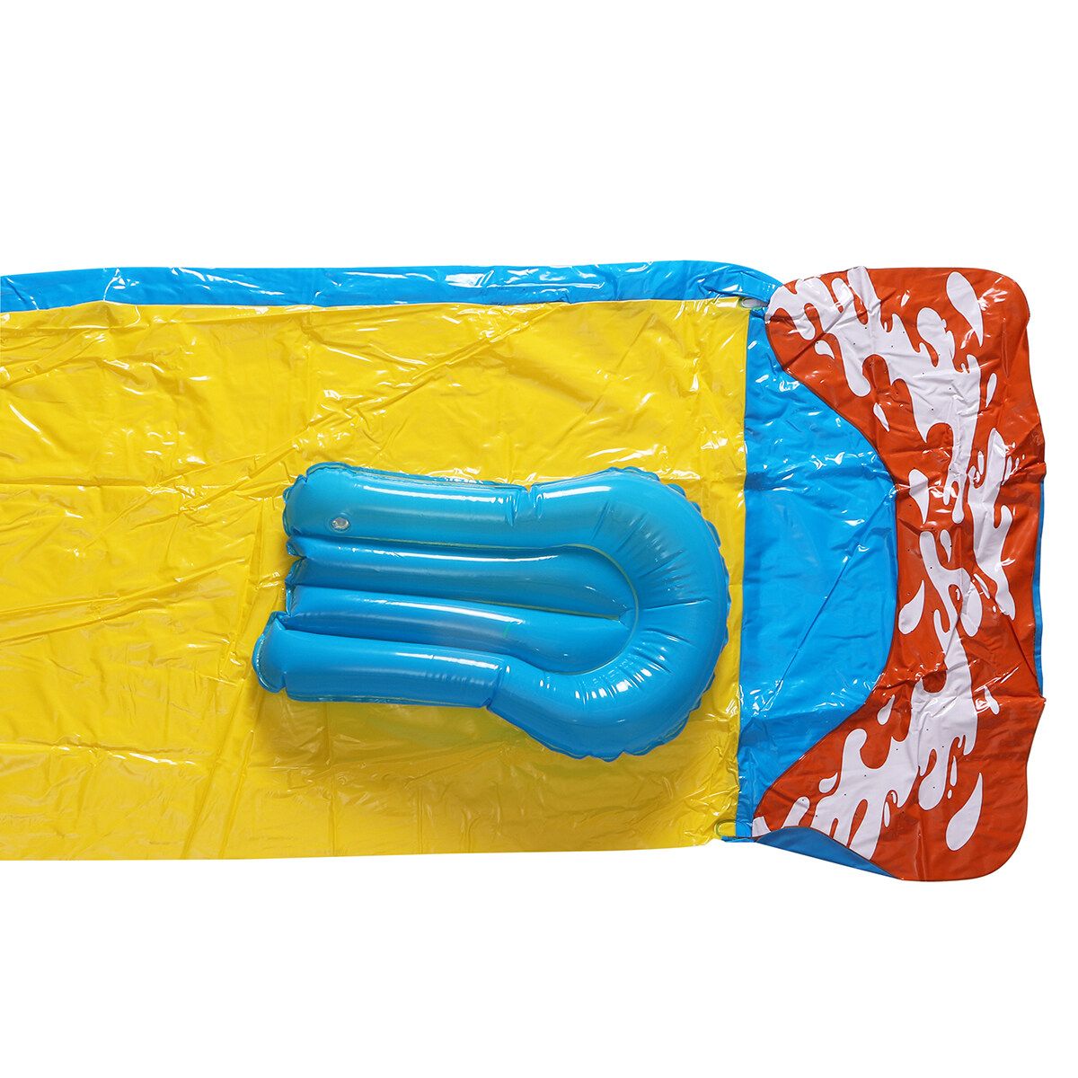 16FT Banzai Inflatable Water Slide Splash Racer Park Outdoor W/Slide Board Kids