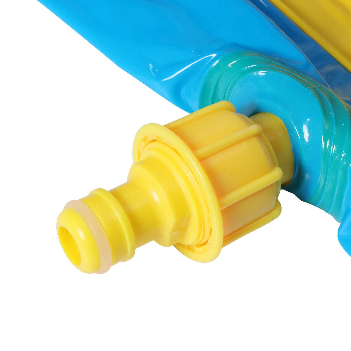16FT Banzai Inflatable Water Slide Splash Racer Park Outdoor W/Slide Board Kids