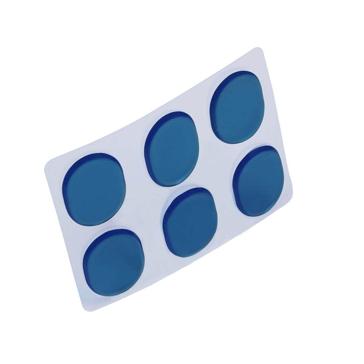 6 PCS / SET Drum Mute Silencer Pad Reuseable Drum Pads Blue/ Coffee/ White Blue