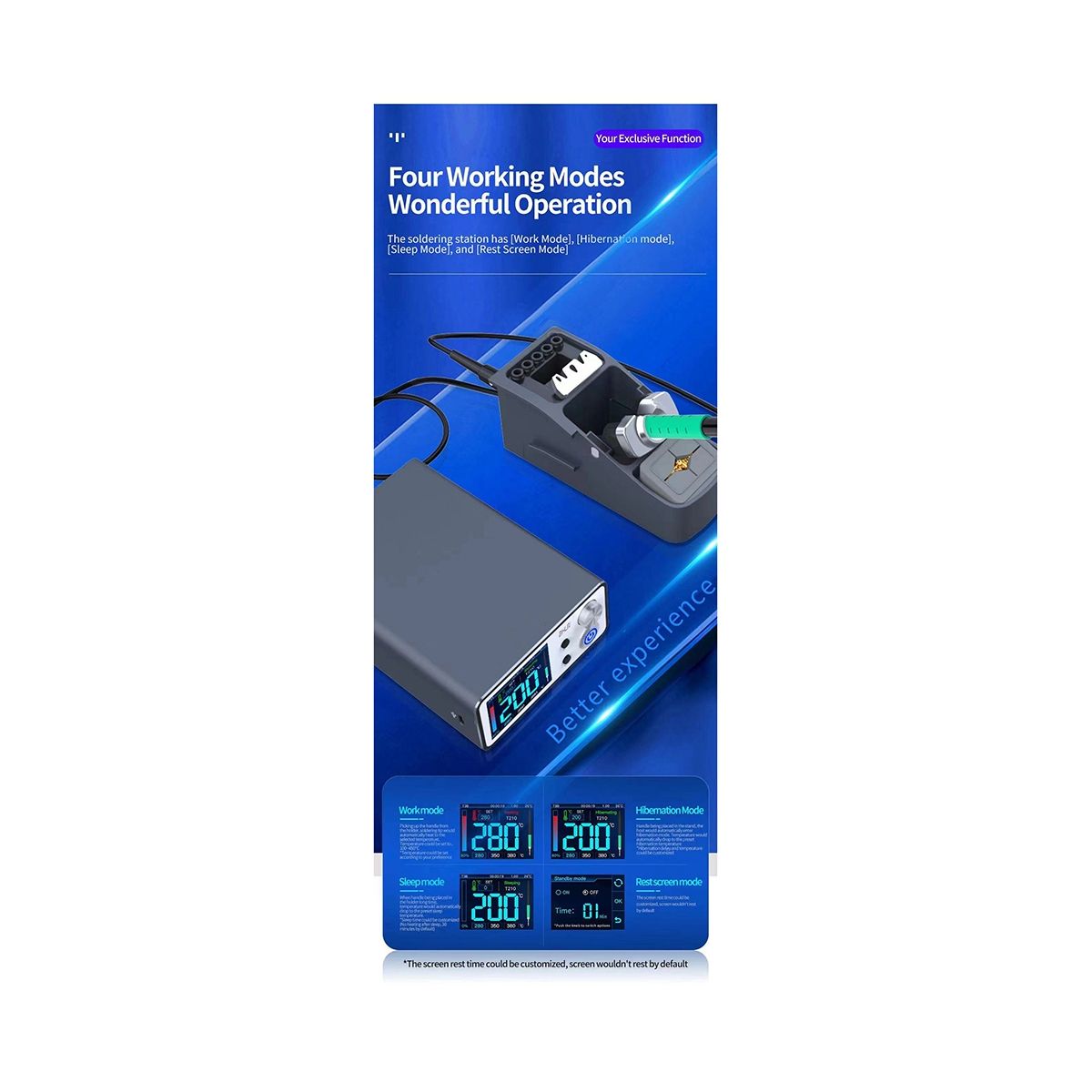 T3B Intelligent Soldering Station with T210 Series Handle