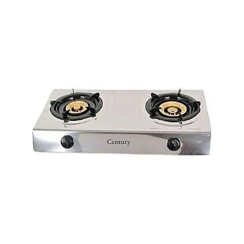 Double Burner Stainless Steel Gas Cooker