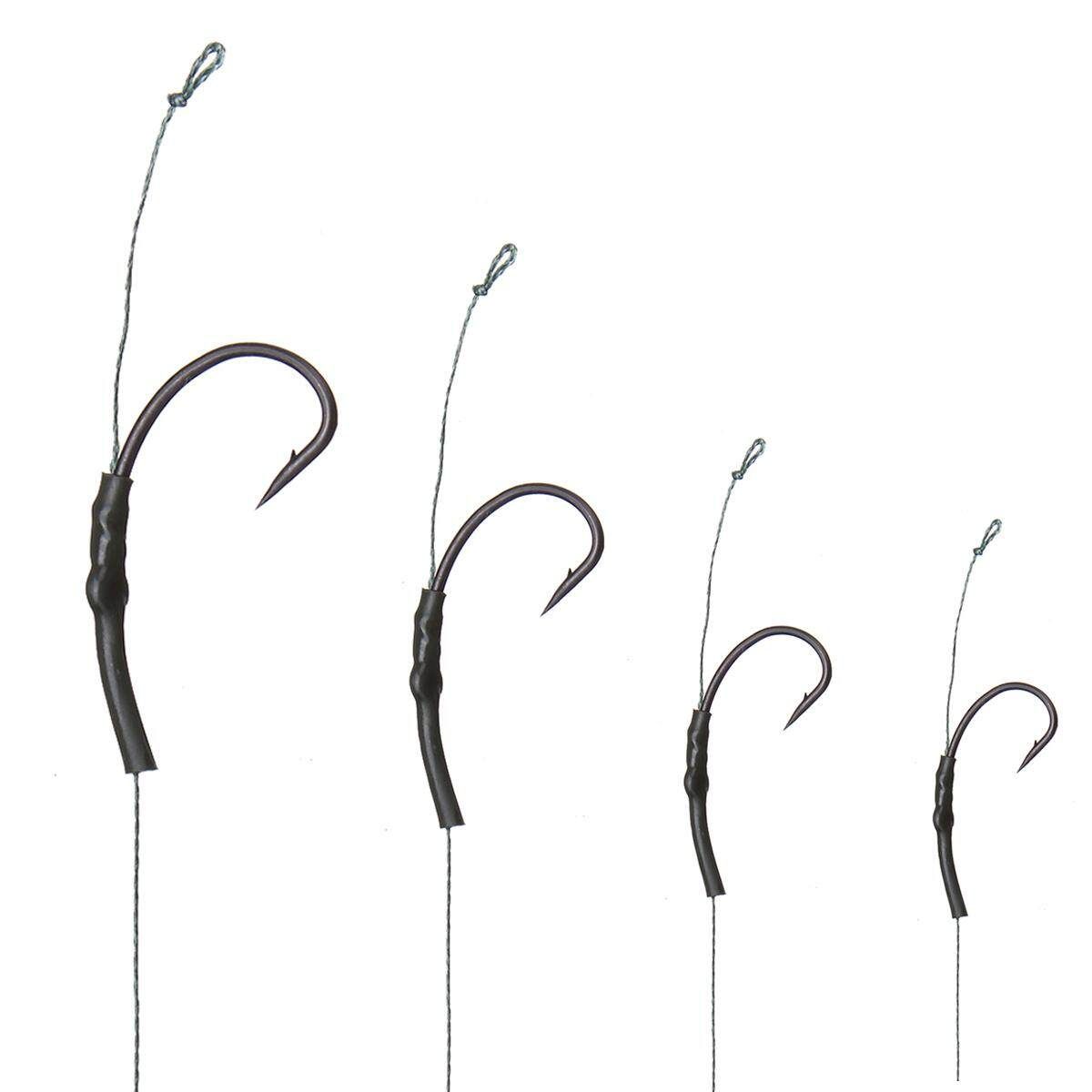 Carp Terminal Tackle Rigs Ring Swivels Lead Clips Set With Hook - 4 Size Two
