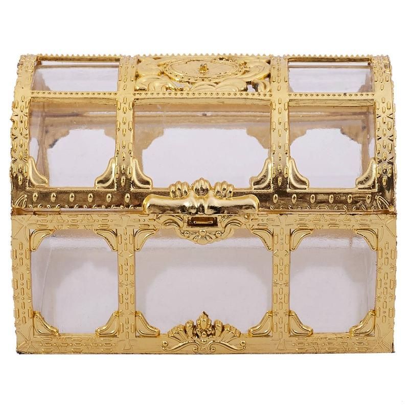Mini Jewelry Box Candy Ring Earrings Neck Case Gift Birthday Party Wedding Decor Jewelry Packaging Bead Storage Organizer Gold S