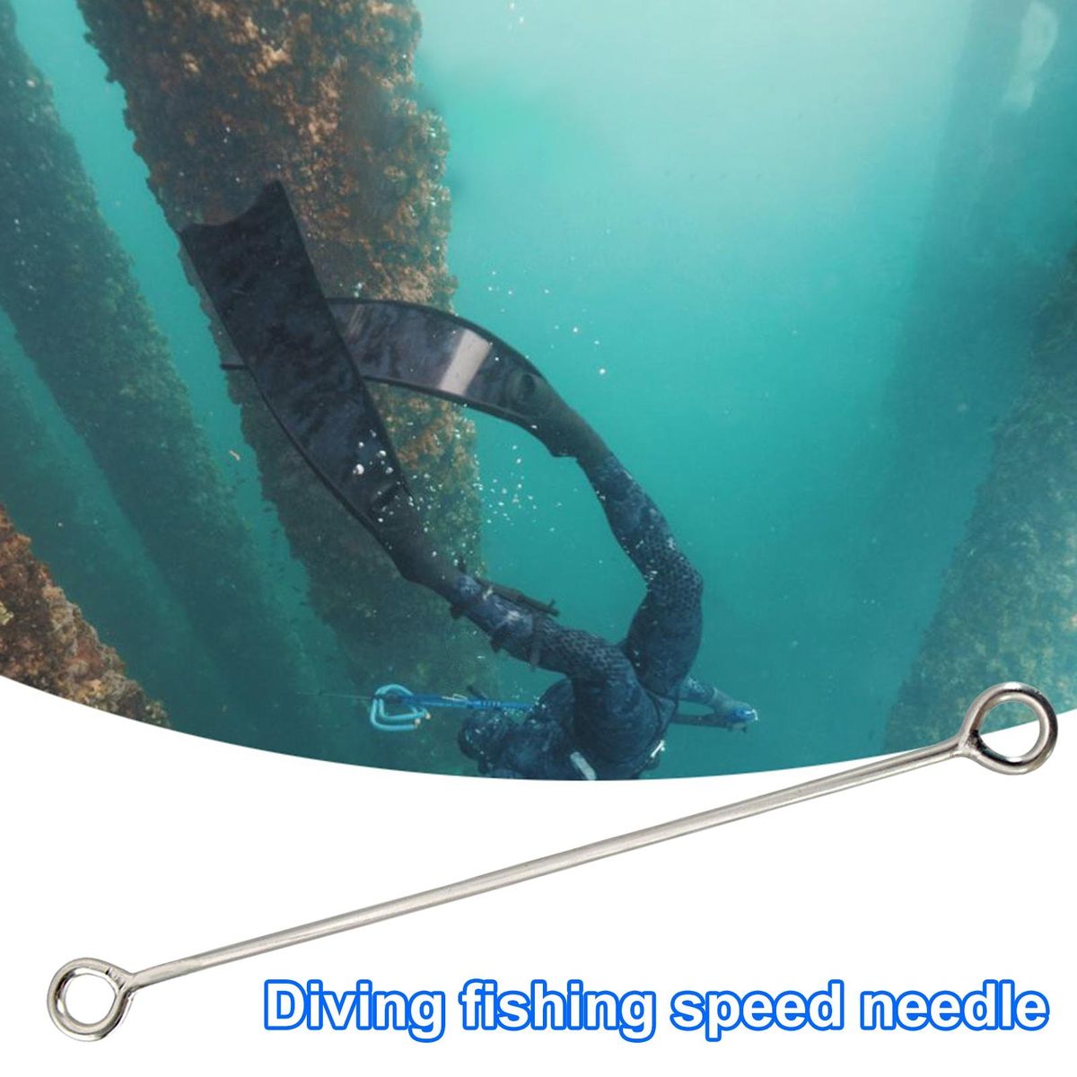 Diving Fishing Speed Wear Resistant Underwater Seawater Hunting Acceleration Silver