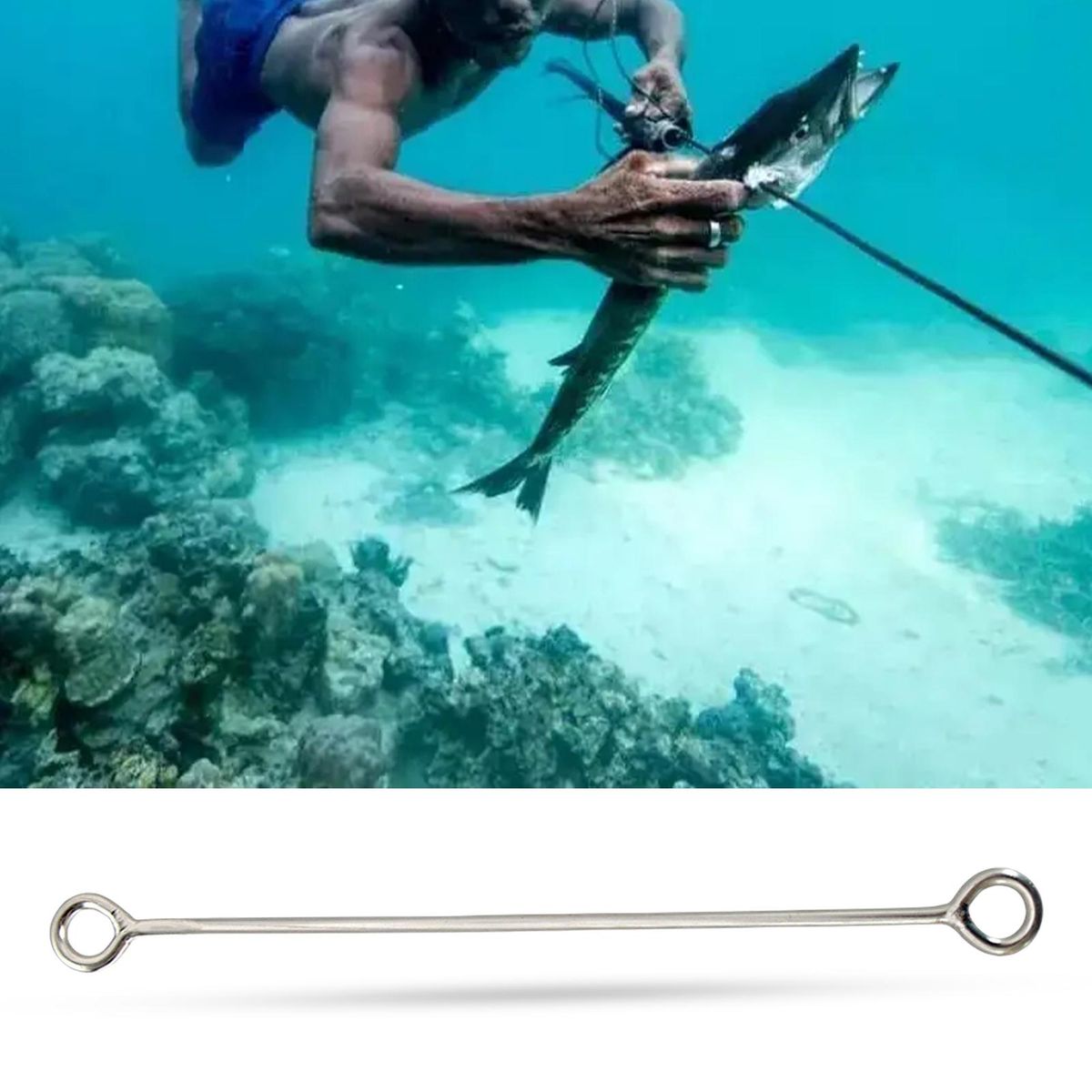 Diving Fishing Speed Wear Resistant Underwater Seawater Hunting Acceleration Silver