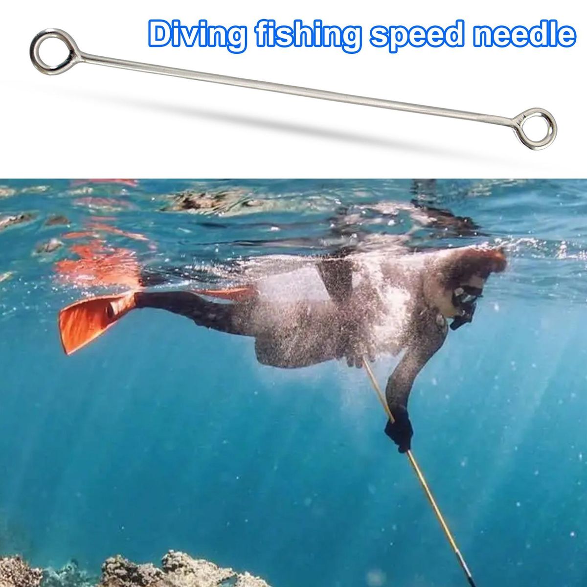 Diving Fishing Speed Wear Resistant Underwater Seawater Hunting Acceleration Silver