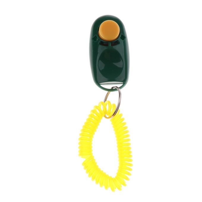 Animal Dog Cat Bird Horse Pet Training Clicker Obedience  + Green