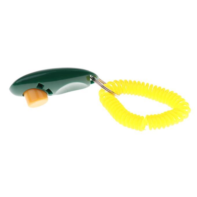 Animal Dog Cat Bird Horse Pet Training Clicker Obedience  + Green