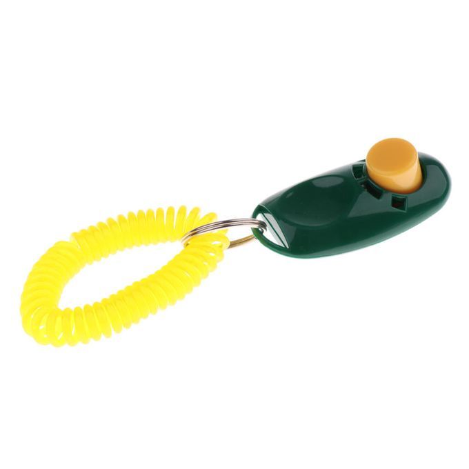 Animal Dog Cat Bird Horse Pet Training Clicker Obedience  + Green