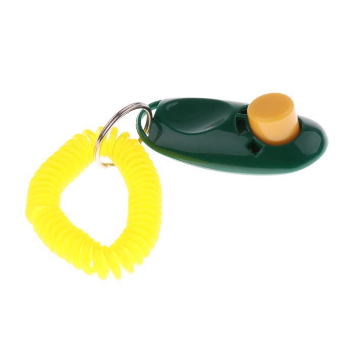 Animal Dog Cat Bird Horse Pet Training Clicker Obedience  + Green