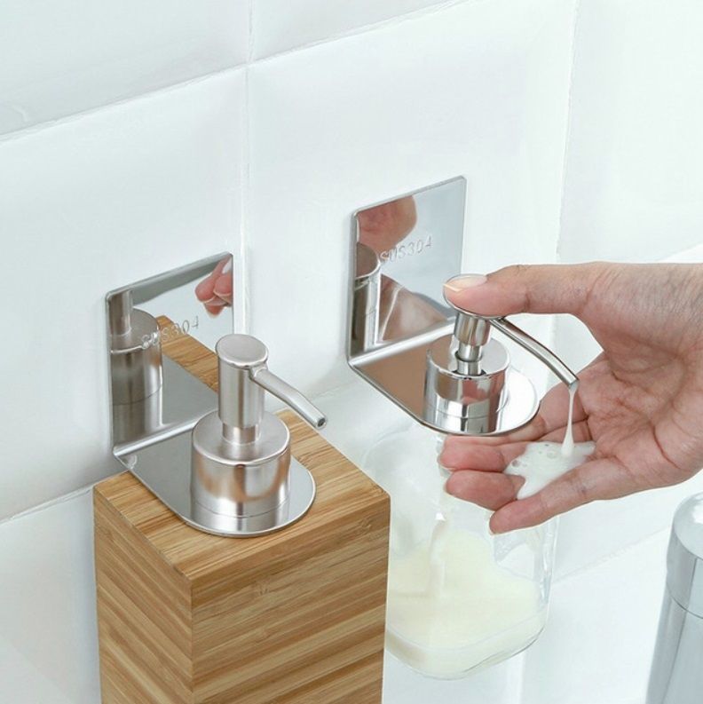 3 PCS Bathroom Free Perforated Wall Hanging Rack, Size:S