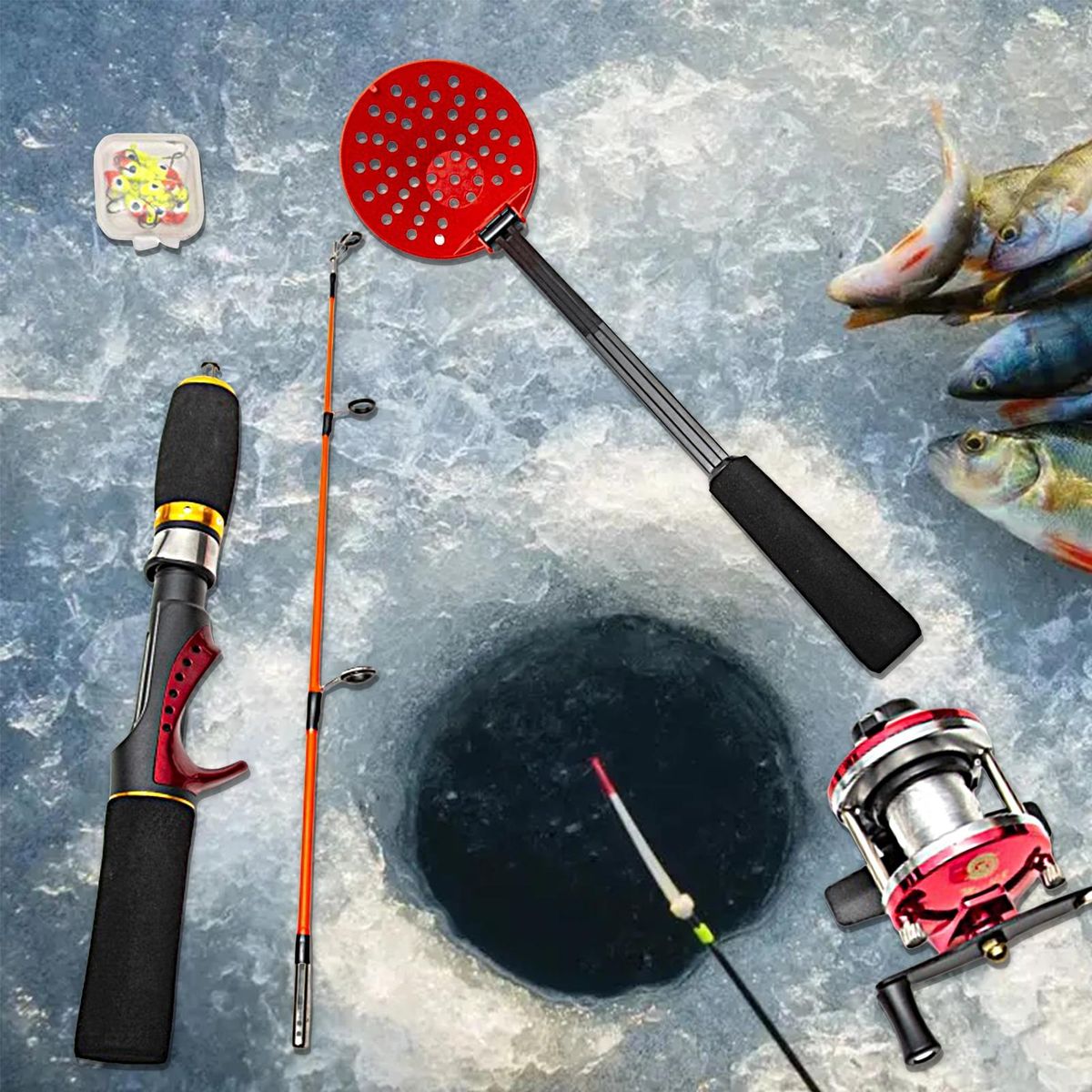 1 Set Ice Fishing Combination Kit Multifunctional Ice Fishing Combination Kit