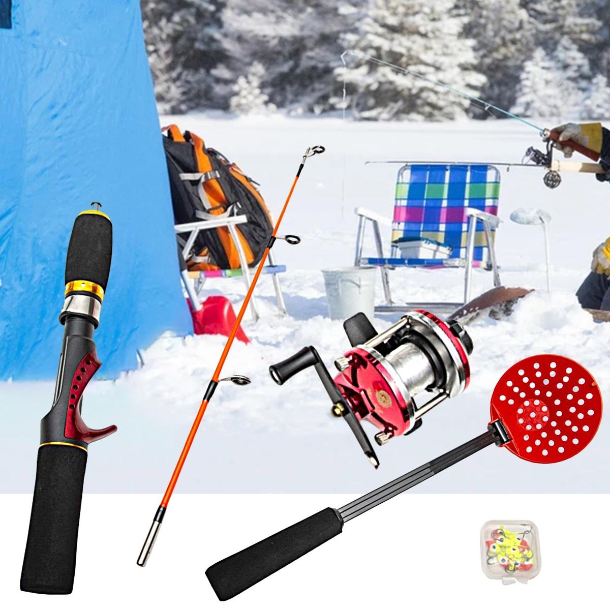 1 Set Ice Fishing Combination Kit Multifunctional Ice Fishing Combination Kit