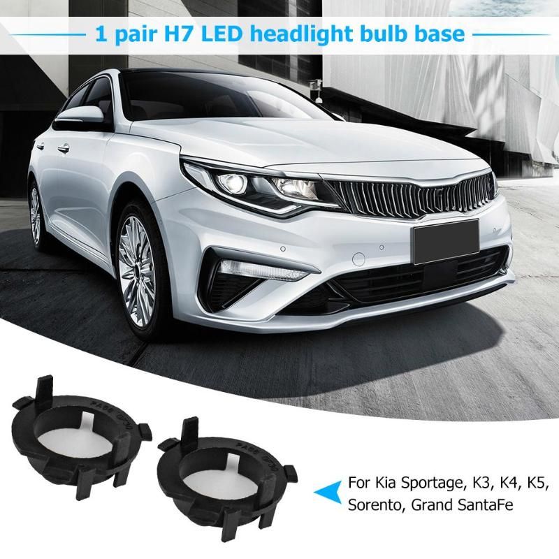 2pcs H7 Led Headlight Bulb Base Adapter Holder Retainer For