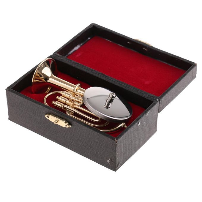 1/6 Copper Tuba Model Miniature Musical Instrument For Action Figure