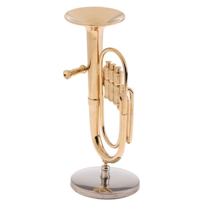 1/6 Copper Tuba Model Miniature Musical Instrument For Action Figure