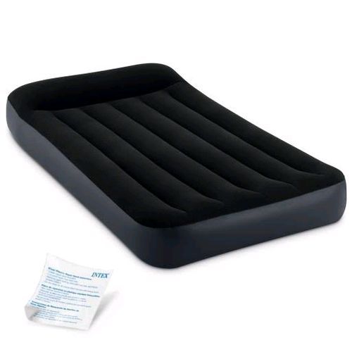 Inflatable Single Pillow Rest Airbed With Pump