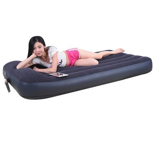 Inflatable Single Pillow Rest Airbed With Pump