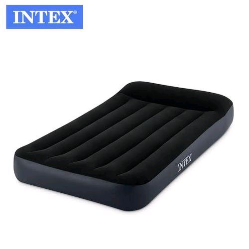 Inflatable Single Pillow Rest Airbed With Pump