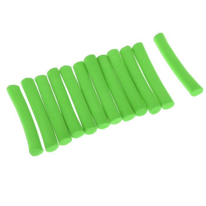 12PCS Carp  Foam Stick Cylinder Float Making Fly Tying Green