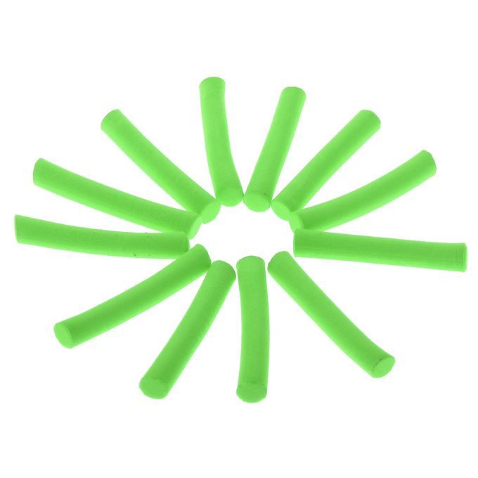12PCS Carp  Foam Stick Cylinder Float Making Fly Tying Green