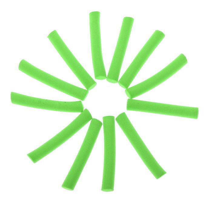 12PCS Carp  Foam Stick Cylinder Float Making Fly Tying Green