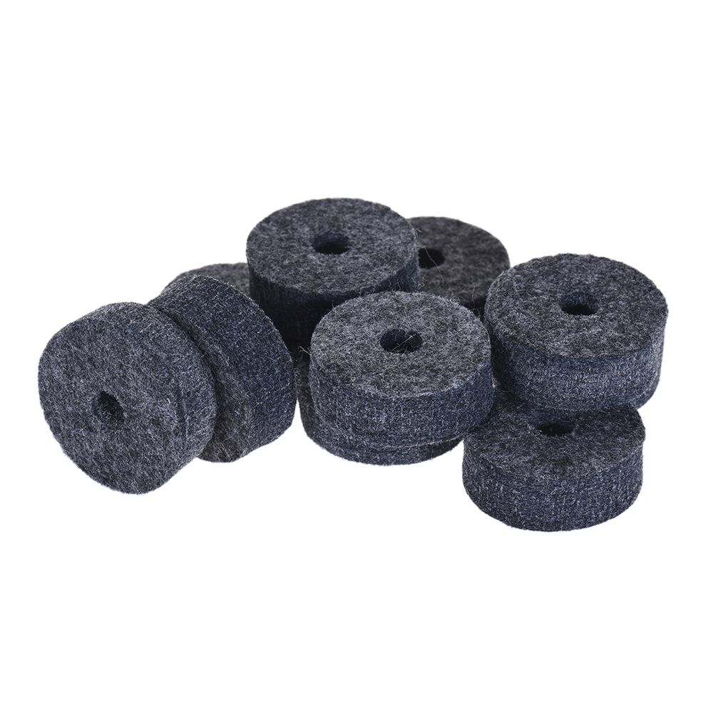 10pcs Cymbal Felts Crash Cymbal Clutch Felt Drum Set Cymbal