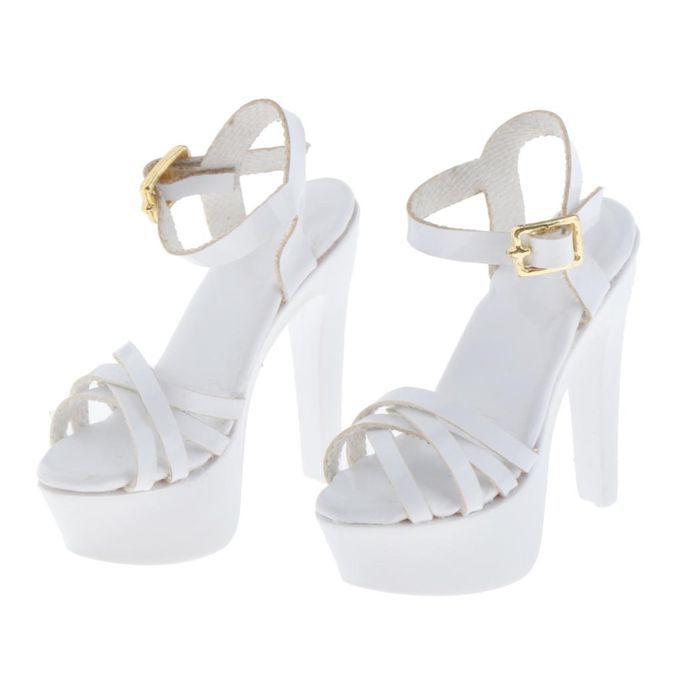 2x 1/6 Scale High Heel Ankle Boots Sandals Shoes Fit For Phicen 12"