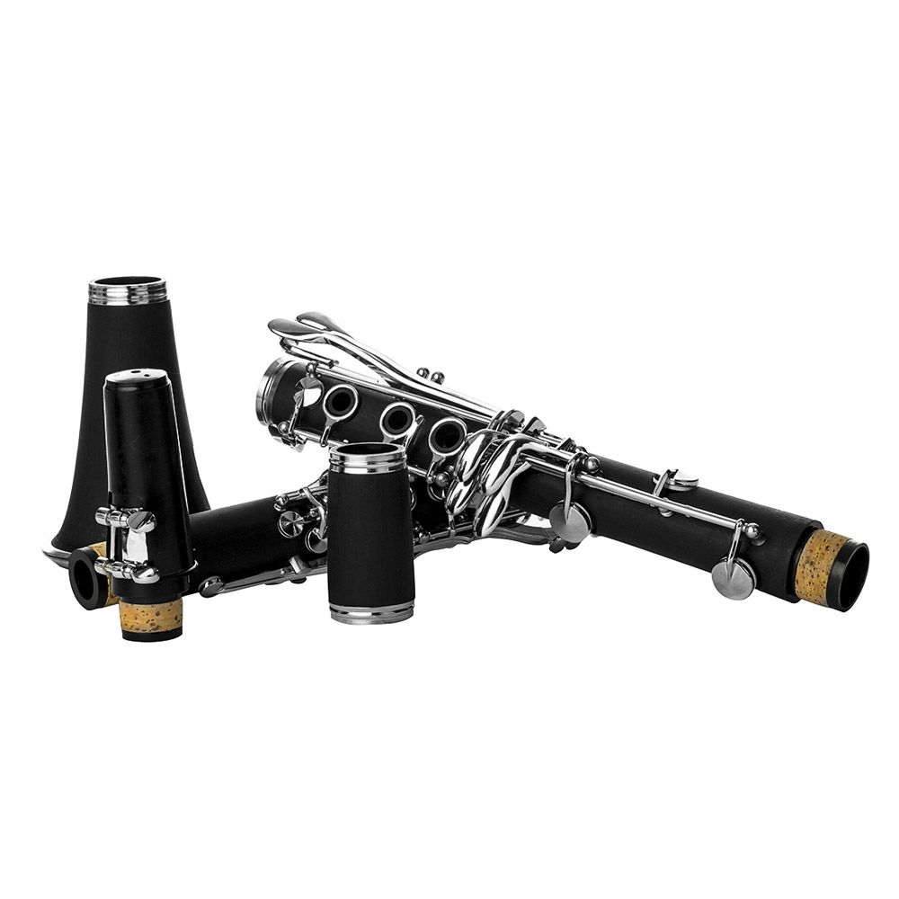Bb B Flat Clarinet Clarionet Bakelite With Case Reeds Rubber