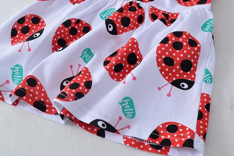 European And American Cartoon Children's Clothing Girls' Dress Spring And Summer New Print