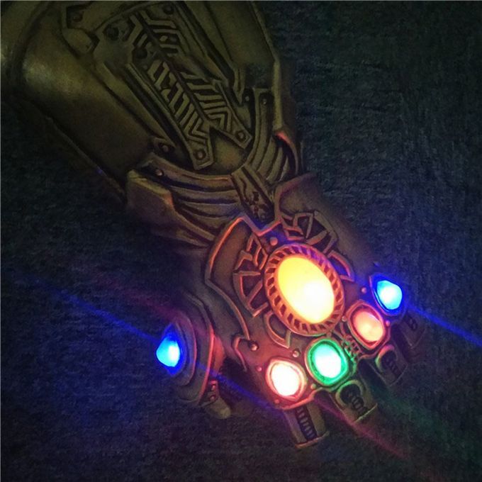Light Thanos Infinity Gauntlet  Osplay     PV  A Tion Figure Model-gold-Constantly Bright
